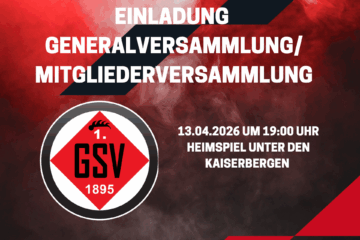 EINLADUNG zur Generalversammlung / Mitgliederversammlung
